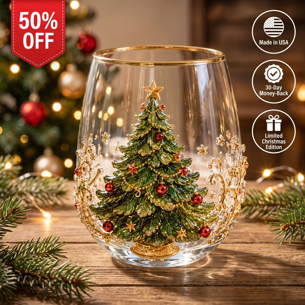 ⏳ Last Day 49% OFF – 3D Christmas Glass, A Magical Holiday Gift for Every Sip