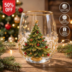 ⏳ Last Day 49% OFF – 3D Christmas Glass, A Magical Holiday Gift for Every Sip